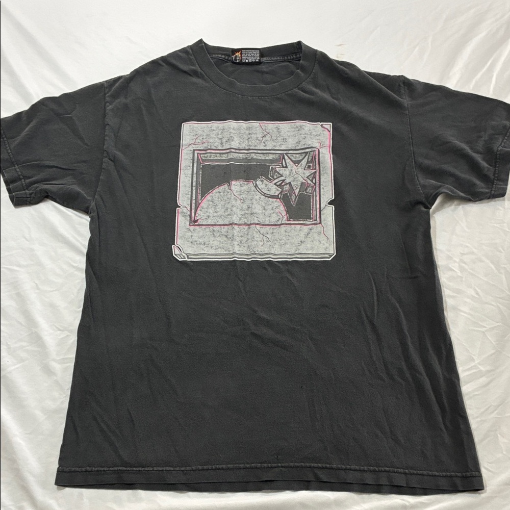 The Hundreds Bomb large Black T-Shirt distressed